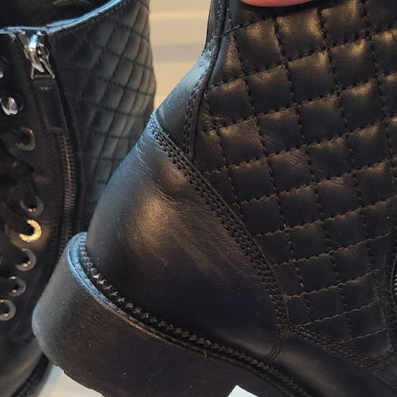 Chanel Quilted Lace-Up Boots, Size 39.5 - Picture 12 of 16